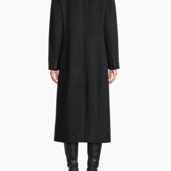 Milly Wool Blend Black Double Breasted Coat NWT Size XS - Picture 6 of 7